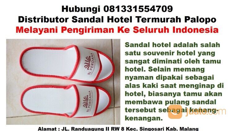 Hubungi 081331554709 - Grosir Sandal Hotel Murah Palopo