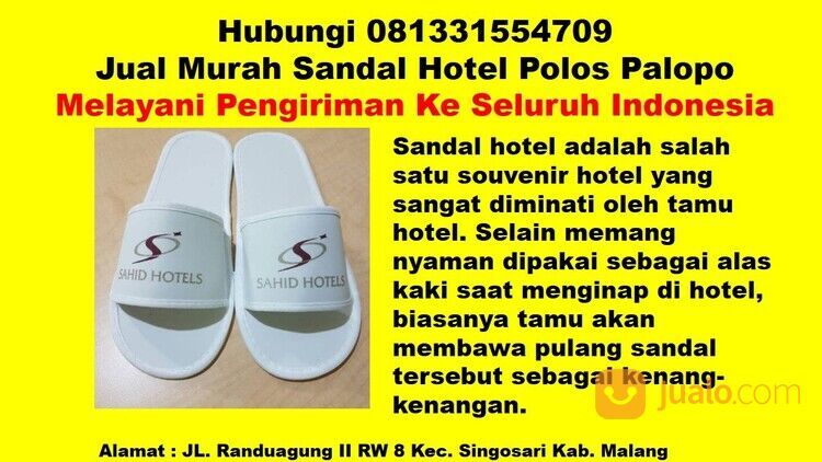Hubungi 081331554709 - Grosir Sandal Hotel Murah Palopo