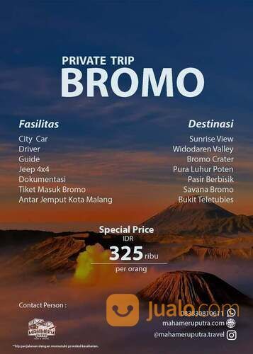 Paket Wisata Private Trip Bromo Harga Terjangkau