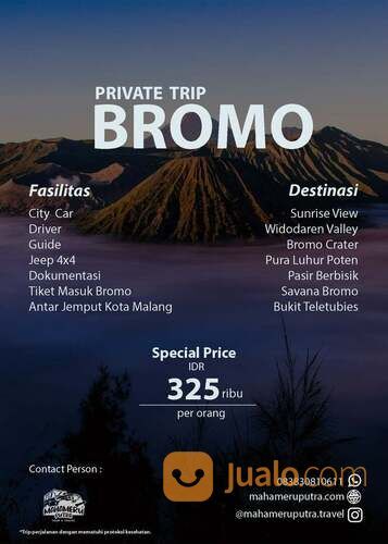 Paket Wisata Private Trip Bromo Harga Terjangkau