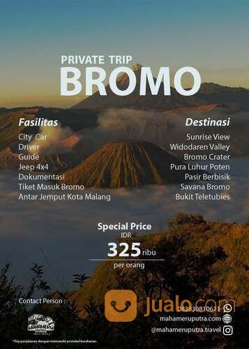 Paket Wisata Private Trip Bromo Harga Terjangkau