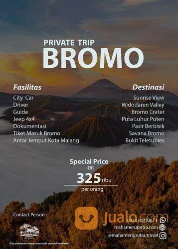 Paket Wisata Private Trip Bromo Harga Terjangkau