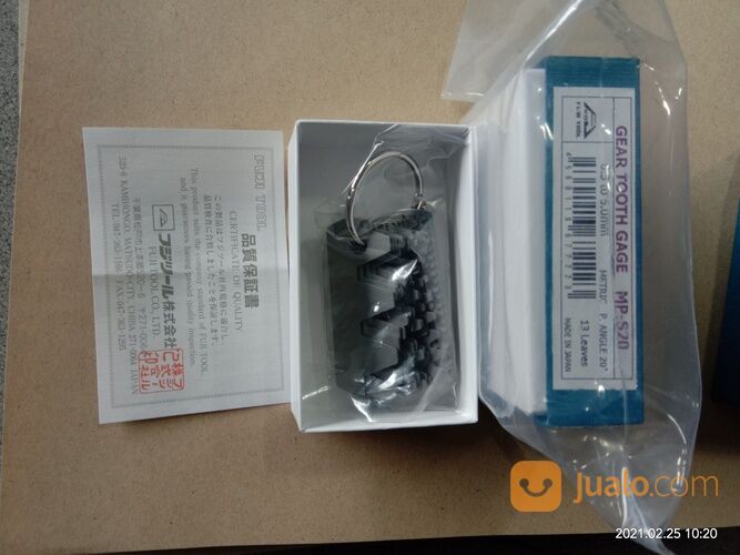 Fujitool Gear Tooth Gauge Suri Modul Suri Gear MP-S20 mitutoyo asimeto teclock insize