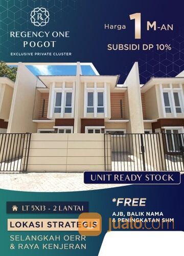 Rumah regency one pogot kedinding kenjeran surabaya siap huni free ppn