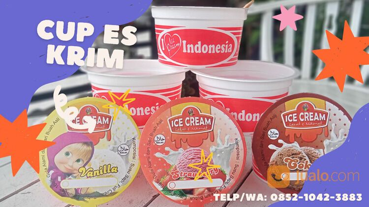 wadah es krim Solok Sumatera Barat Telp/WA 0852-1042-3883 Rahma Eskrim