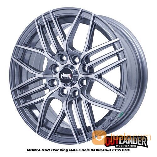 Velg Mobil Cherry QQ Active Ceria Ring 14 Hsr Wheel Monta R14 Racing