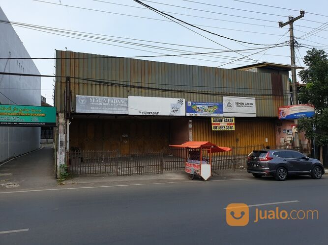Ruko Gudang bangunan komersil luas murah dan strategis di tengah kota sukabumi