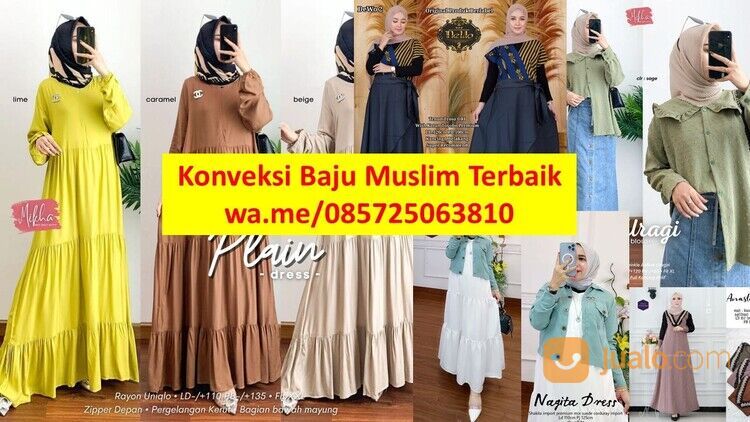 Konveksi Baju Muslim Terbaik di Jawa Barat | wa.me/085725063810