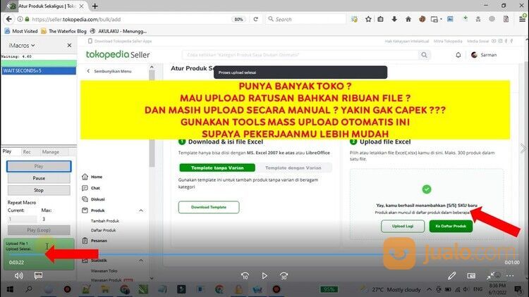 Jasa Pembuatan Script iMacros