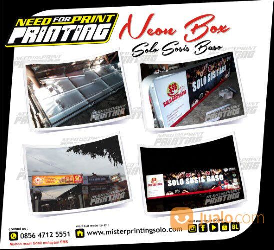 Vendor Neon box Advertising Iklan Promosi Solo Papan Nama Reklame Baliho Spanduk Banner MMT