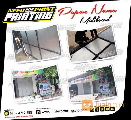 Plank Papan nama Reklame Neonbox Sticker Kaca Cafe restoran kuliner soloraya & sekitarnya