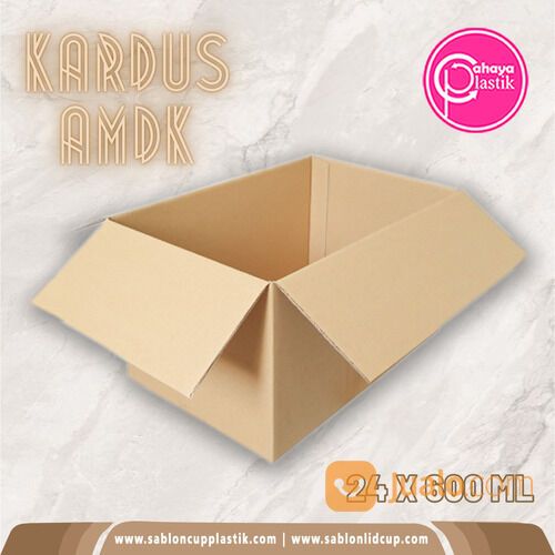 KARDUS BOX KEMASAN MINUMAN AMDK 24 x 600 ml