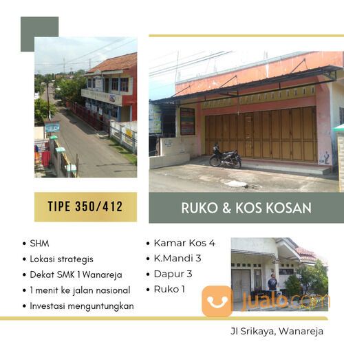 Ruko dan Kos kosan Wanareja Cilacap