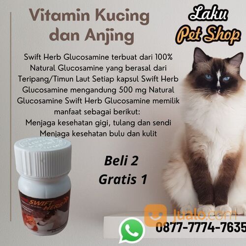 Suplemen Kucing dan Anjing Swift Herb Terbagusss