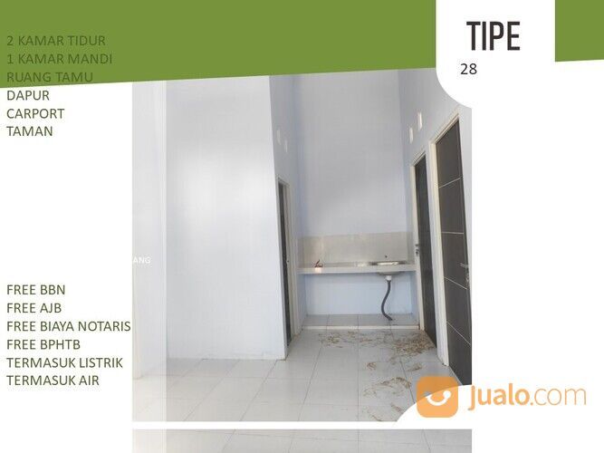 Promo Tipe 28/60 Rumah Lingkungan Asri Bisa KPR