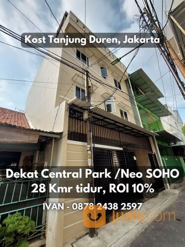 Rumah kost 28 kamar tidur Tanjung Duren Jakarta Barat