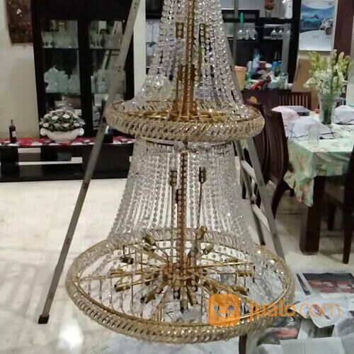 JASA PEMASANGAN LAMPU GANTUNG HIAS KRISTAL KOTA WISATA CIBUBUR