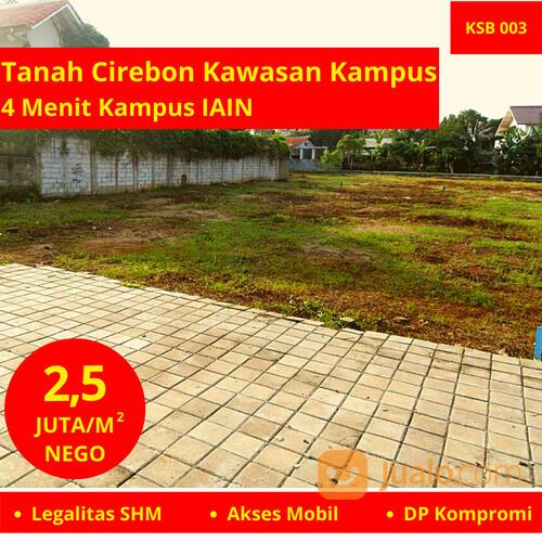 Tanah Cirebon Kota Strategis Dekat Kawasan Kampus 2,5 JT/Meter Sertifikat SHM