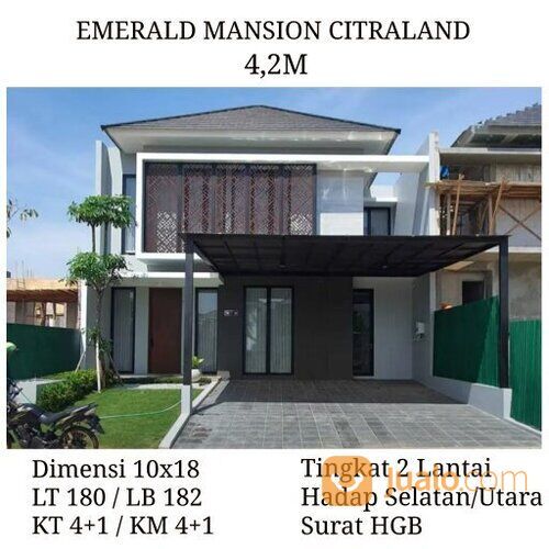 Rumah Citraland Baru Minimalis Type Canna 2 Lantai Buona Vista Emerald