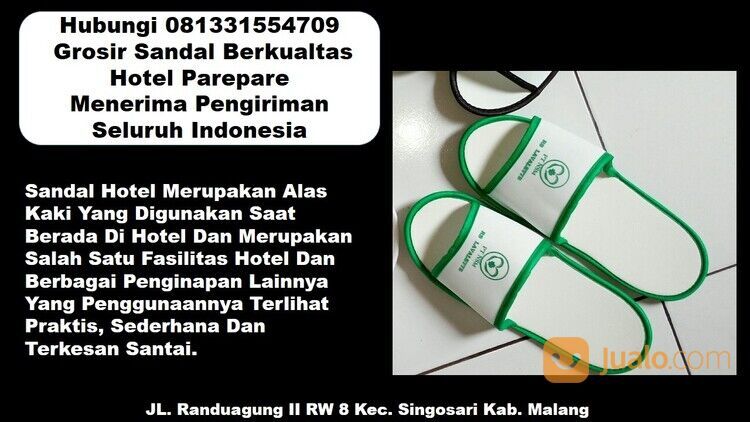 Hubungi 081331554709 - Grosir Sandal Hotel Parepare