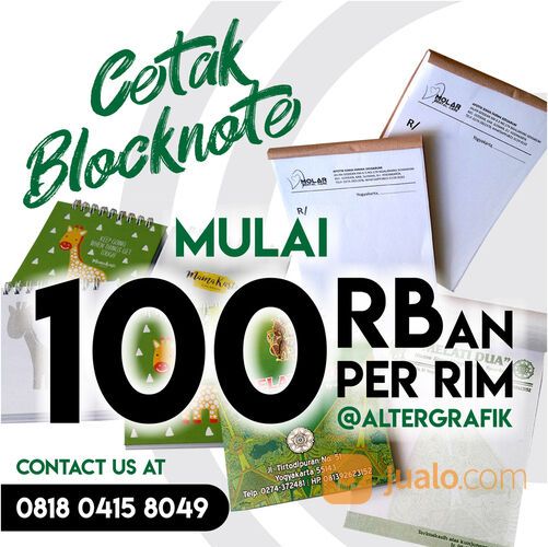 Blocknote HVS Softcover / Hardcover / Jilid Spiral / Blok Lem Mulai 100rb-an/rim