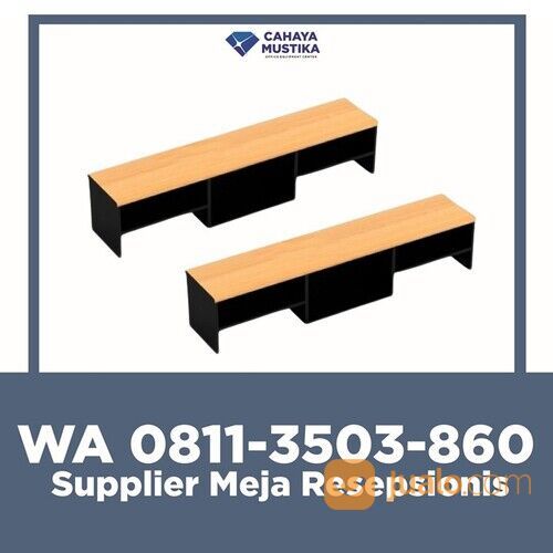 HP/WA : 081-1350-3860 - Supplier Meja Resepsionis Kantor Minimalis Malang