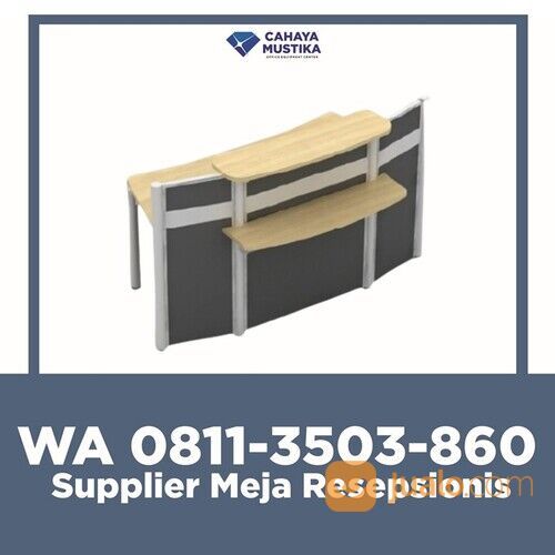 HP/WA : 081-1350-3860 - Supplier Meja Resepsionis Kantor Minimalis Malang