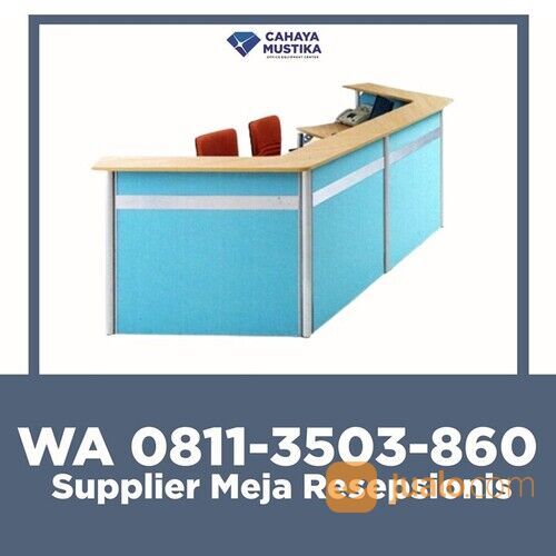 HP/WA : 081-1350-3860 - Supplier Meja Resepsionis Kantor Minimalis Malang