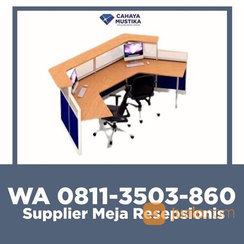 HP/WA : 081-1350-3860 - Supplier Meja Resepsionis Kantor Minimalis Malang