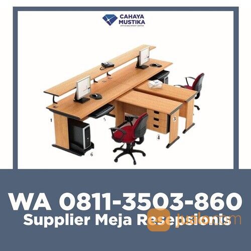 HP/WA : 081-1350-3860 - Supplier Meja Resepsionis Kantor Minimalis Malang