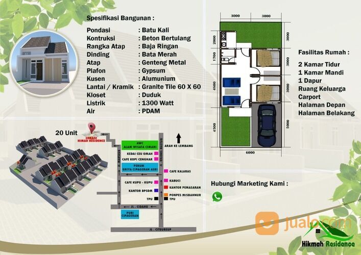 RUMAH MINIMALIS DI PERBUKITAN UTARA KOTA CIMAHI, DENGAN VIEW PANORAMA DAN KOTA