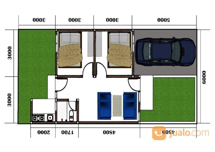 RUMAH MINIMALIS DI PERBUKITAN UTARA KOTA CIMAHI, DENGAN VIEW PANORAMA DAN KOTA