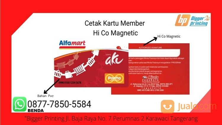 HARGA TERJANGKAU, Wa./Call. 0877-7850-5584, Cetak Kartu Member BENDA