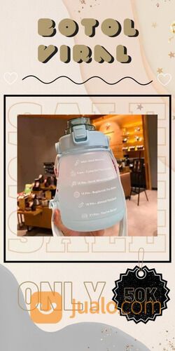 Botol Minum Viral 1,3 Liter | Botol Gemoy Korea