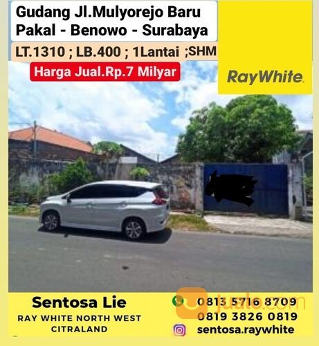 Gudang Mulyorejo Baru - Babat Jerawat - Pakal - Surabaya Barat - SHM