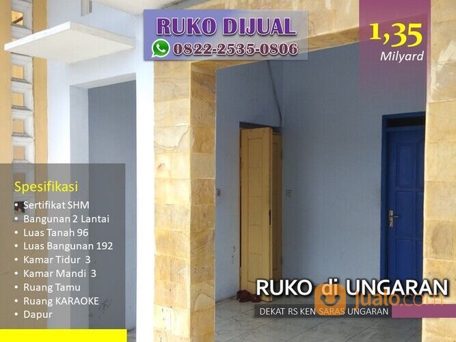 Ruko 2 Lantai Bonus 2 Ruang Karaoke Di Galpanas Kab. Semarang