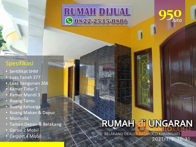 Rumah Murah Di Ungaran, Rumah Murah 3 Lantai Di Ungaran Kota, WA/Tlp : 0822-2535-0806