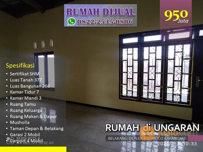 Rumah Murah Di Ungaran, Rumah Murah 3 Lantai Di Ungaran Kota, WA/Tlp : 0822-2535-0806