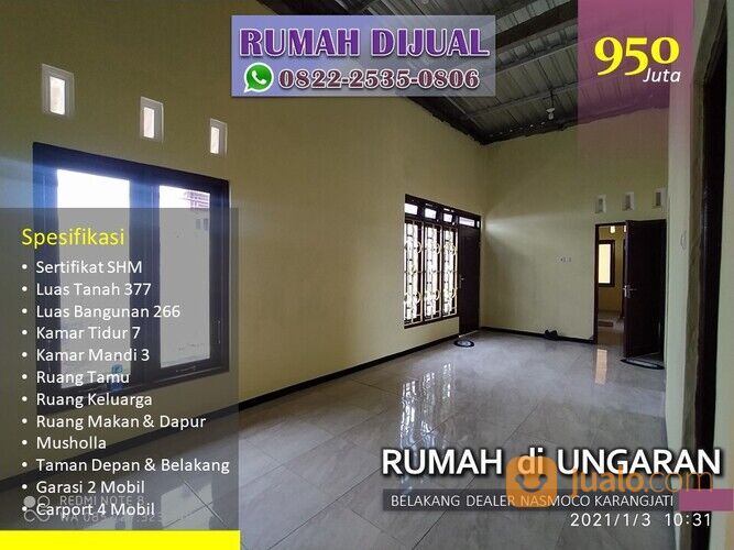 Rumah Murah Di Ungaran, Rumah Murah 3 Lantai Di Ungaran Kota, WA/Tlp : 0822-2535-0806