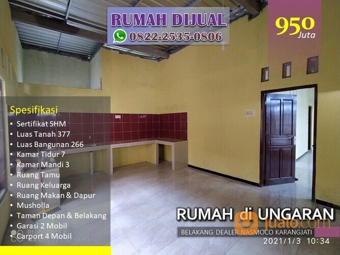 Rumah Murah Di Ungaran, Rumah Murah 3 Lantai Di Ungaran Kota, WA/Tlp : 0822-2535-0806