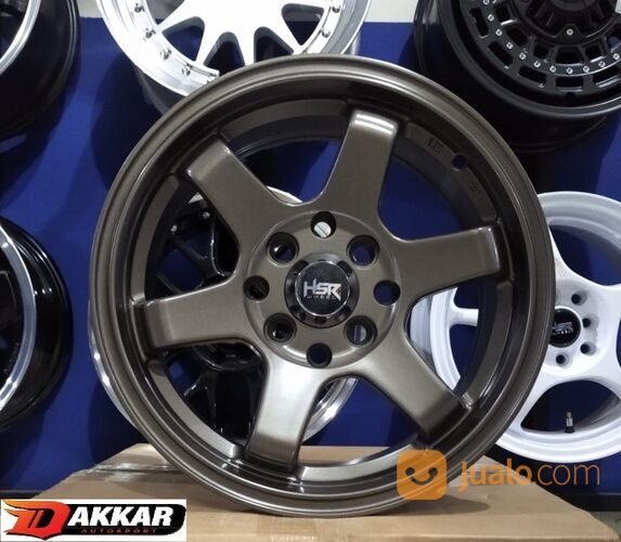 Velg Mobil Starlet Corolla Brio Agya Ring 14 Merk Hsr Tokyo Warna Semi Bronze