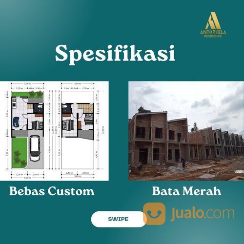 Rumah murah serpong dekat bsd city, 8 menit ke pintu tol serpong