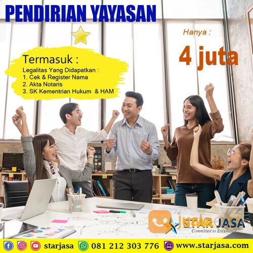jasa pendirian yayasan jasa legalitas yayasan termurah jasa pembuatan yayasan di seluruh indonesia