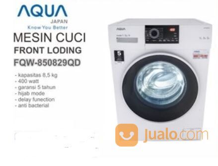 mesin cuci pintu depan merk aqua inverter watt murah istimewa