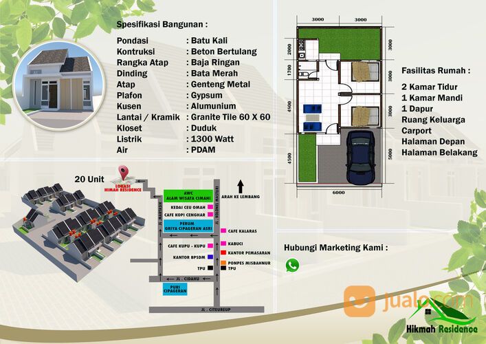 Rumah Murah Di Kota Cimahi HIKMAH RESIDENCE