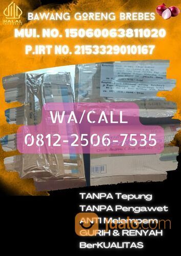 BERKUALITAS! CALL! 0812-2506-7535, PABRIK Bawang Goreng Untuk Bakso Lamongan