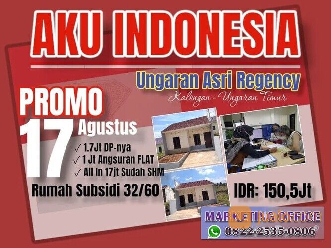 Rumah Subsidi Pemerintah "UNGARAN ASRI REGENCY" Ungaran Timur
