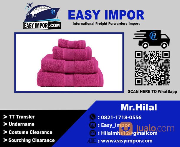 JASA IMPORT KAIN MICROFIBER |INTERNASIONAL CHINA TO INDONESIA | EASY IMPOR : 082117180556