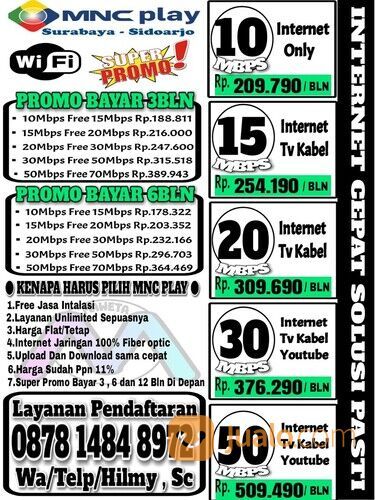 Sales Internet Wifi MNC Play Sidoarjo