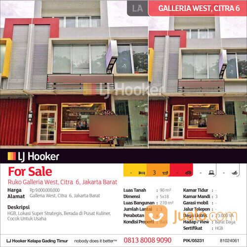 Ruko Citra Garden, Cengkareng, Jakarta Barat